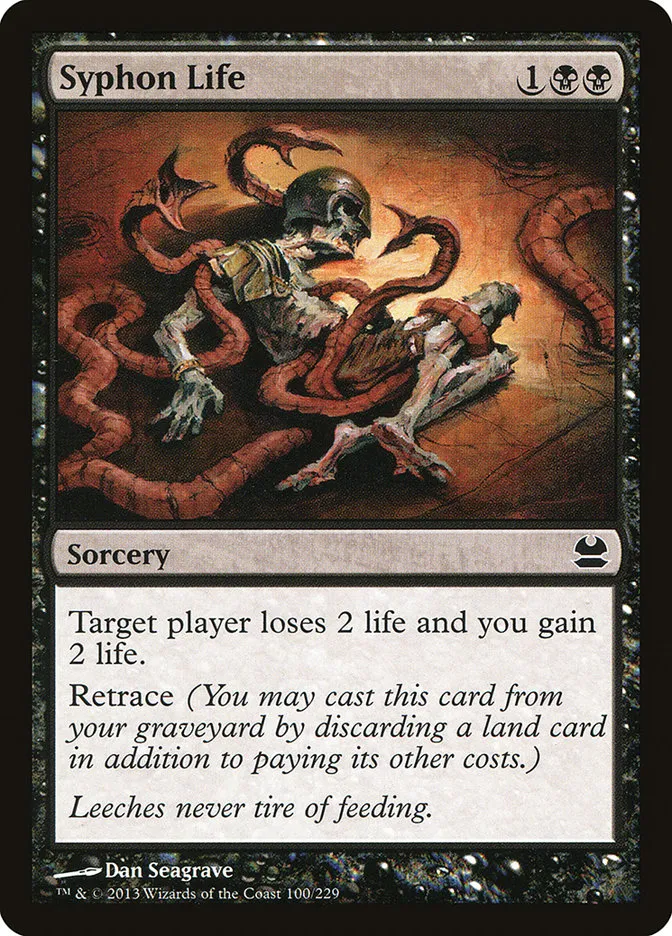 2013 Modern Masters Syphon Life common #100 unlisted card image