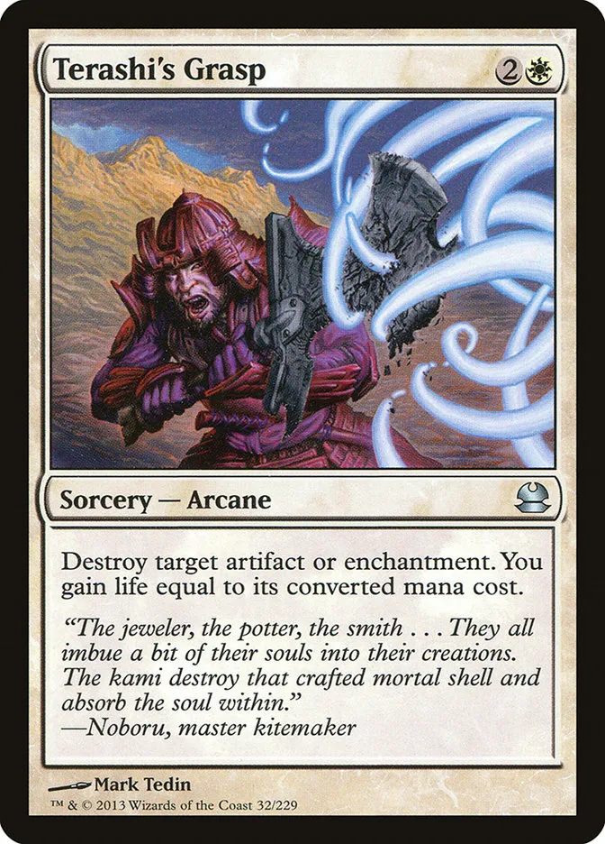 2013 Modern Masters Terashi's Grasp uncommon #32 unlisted card image
