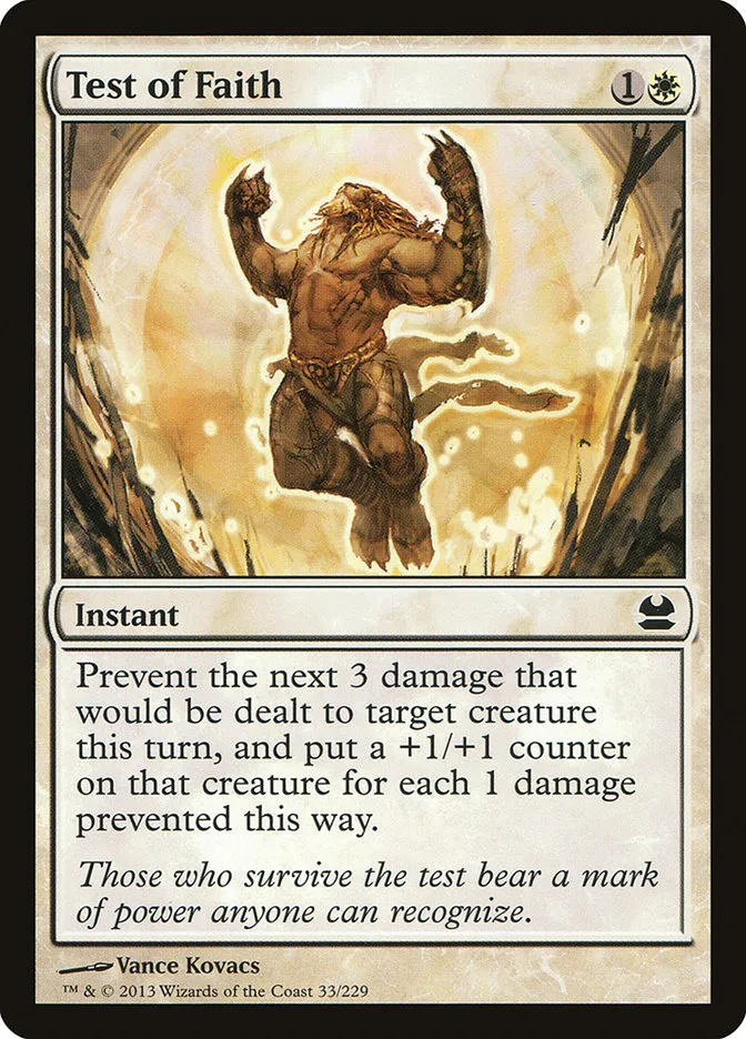 2013 Modern Masters Test of Faith common #33 unlisted card image