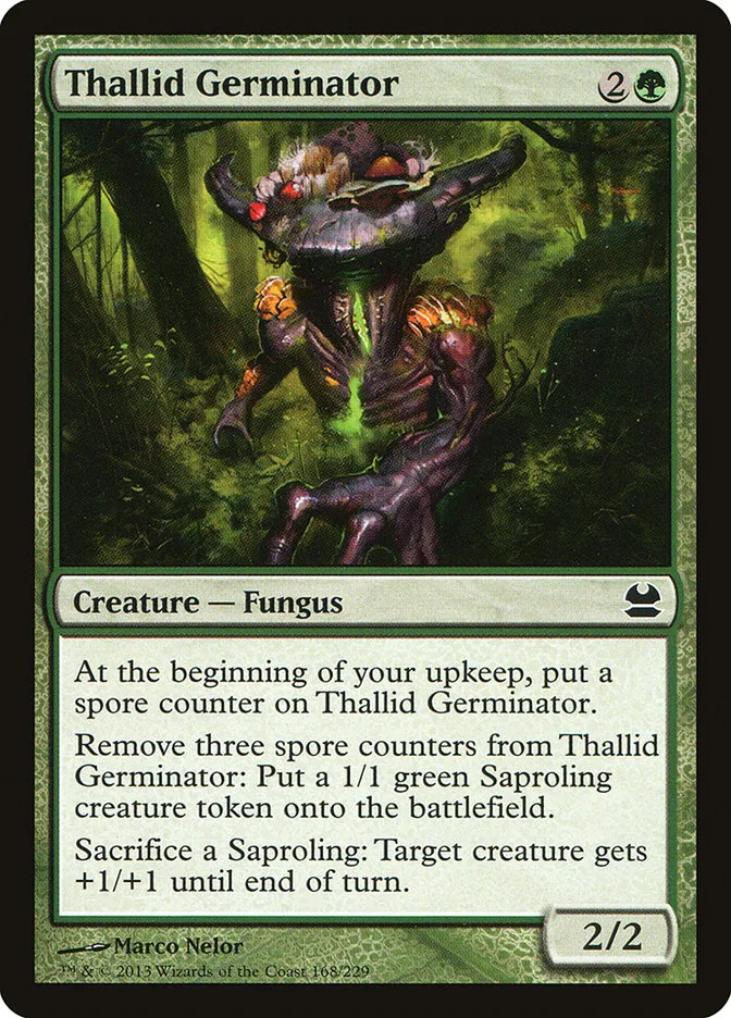 2013 Modern Masters Thallid Germinator common #168 unlisted card image
