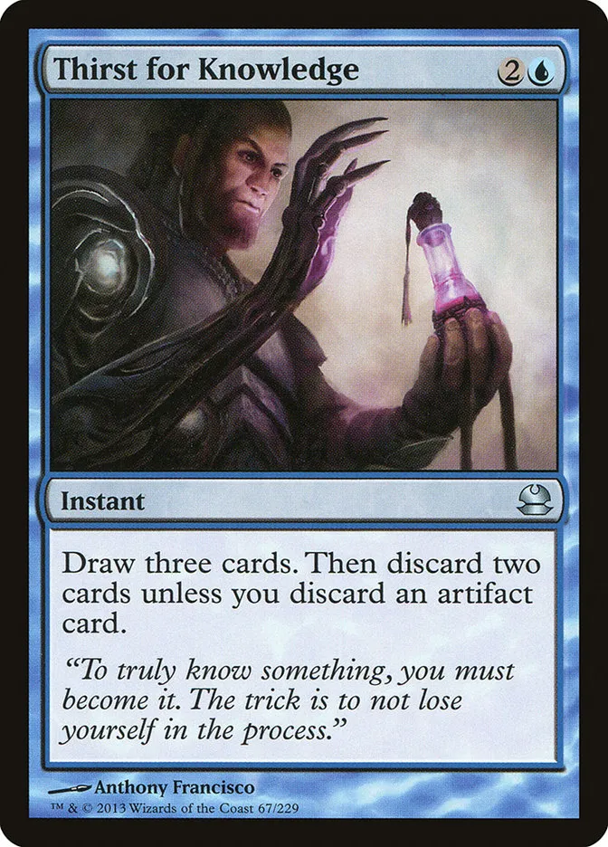 2013 Modern Masters Thirst for Knowledge uncommon #67 unlisted card image