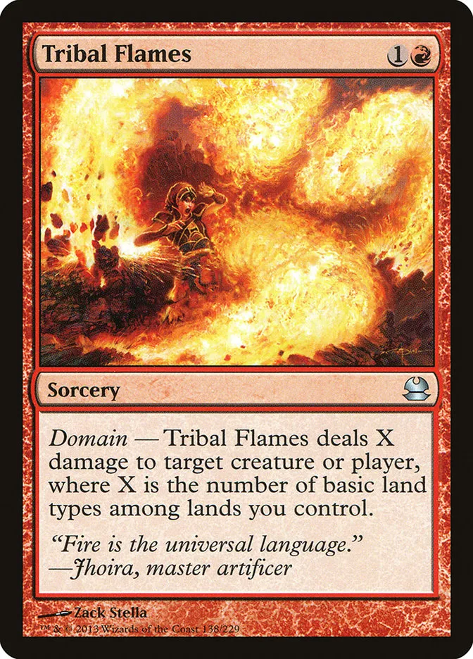 2013 Modern Masters Tribal Flames uncommon #138 unlisted card image