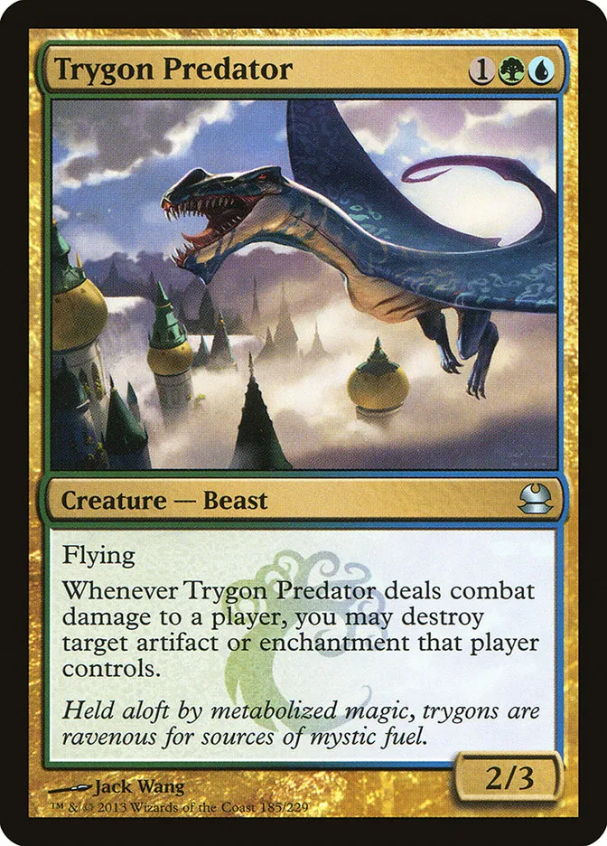 2013 Modern Masters Trygon Predator uncommon #185 unlisted card image