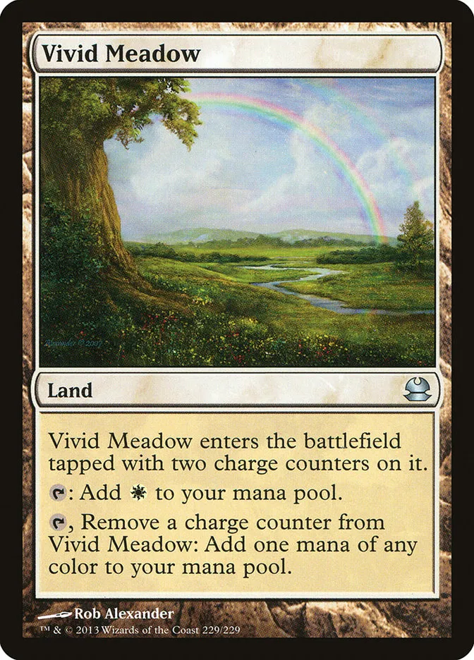 2013 Modern Masters Vivid Meadow uncommon #229 unlisted card image