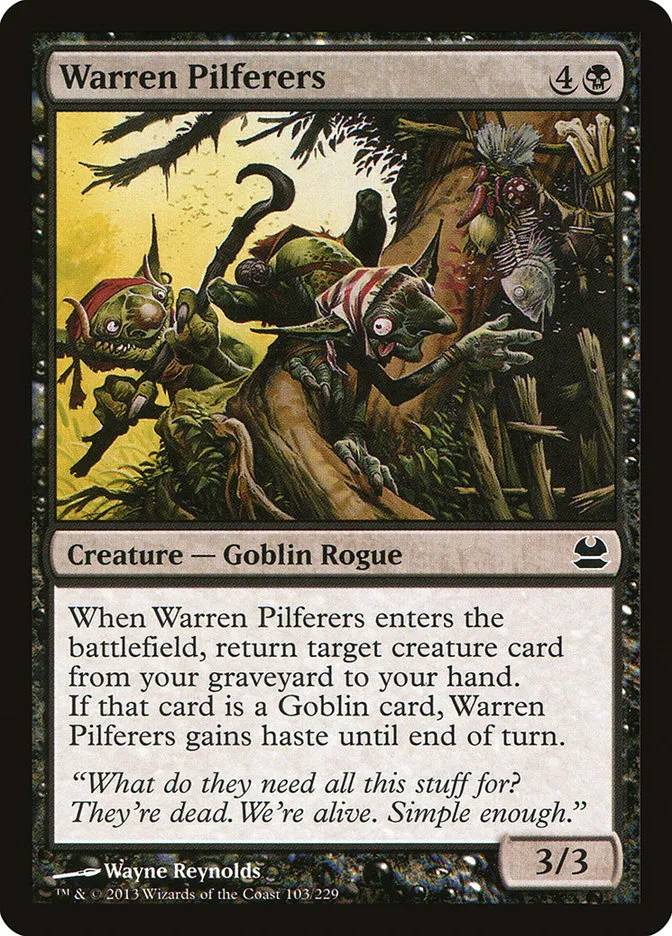 2013 Modern Masters Warren Pilferers common #103 unlisted card image