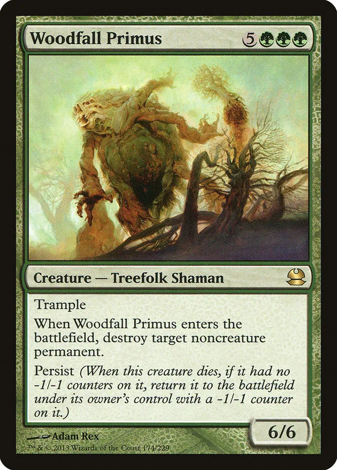 2013 Modern Masters Woodfall Primus rare #174 unlisted card image