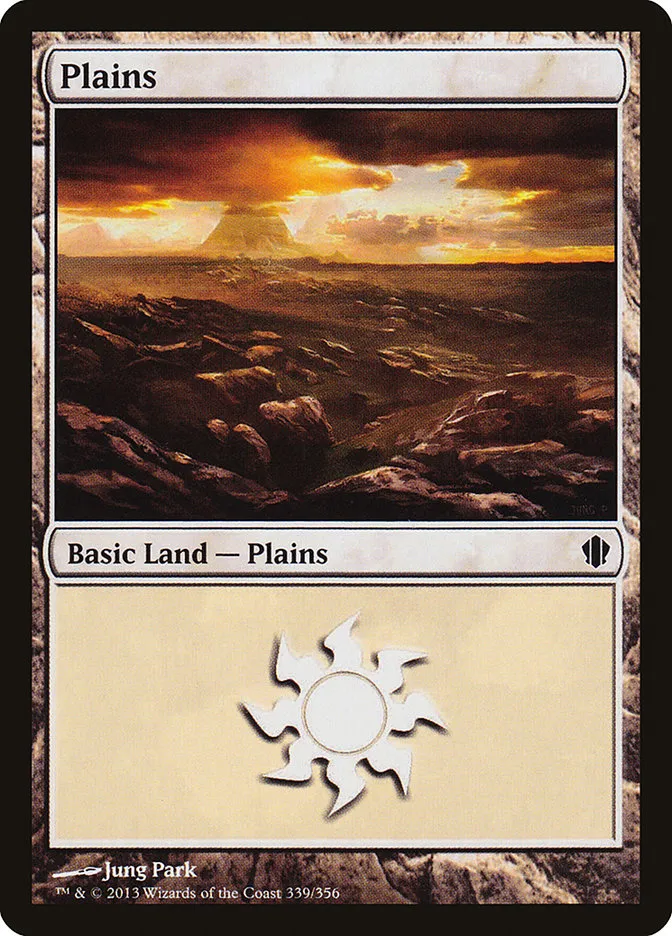 2013 Commander 2013 Plains common #339 common card image