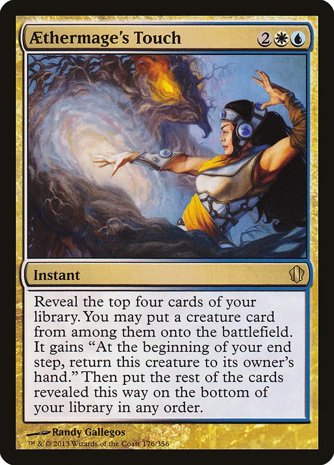 2013 Commander 2013 Aethermage's Touch rare #176 rare card image