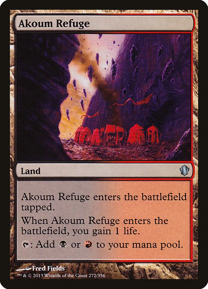 2013 Commander 2013 Akoum Refuge #272 uncommon card image