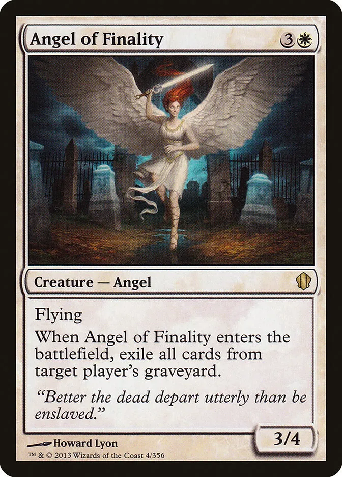 2013 Commander 2013 Angel of Finality #4 rare card image
