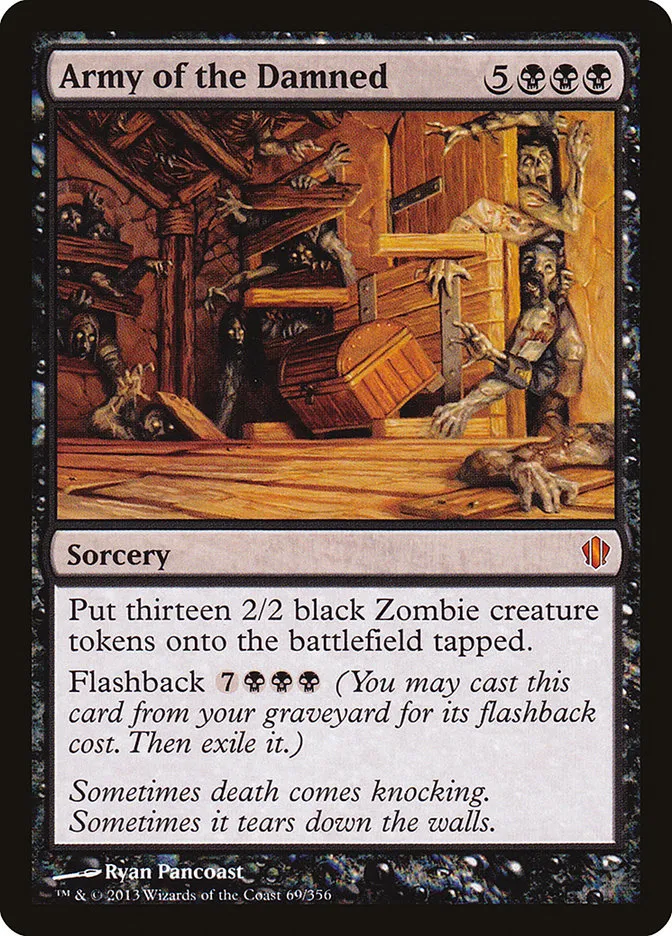 2013 Commander 2013 Army of the Damned #69 mythic card image