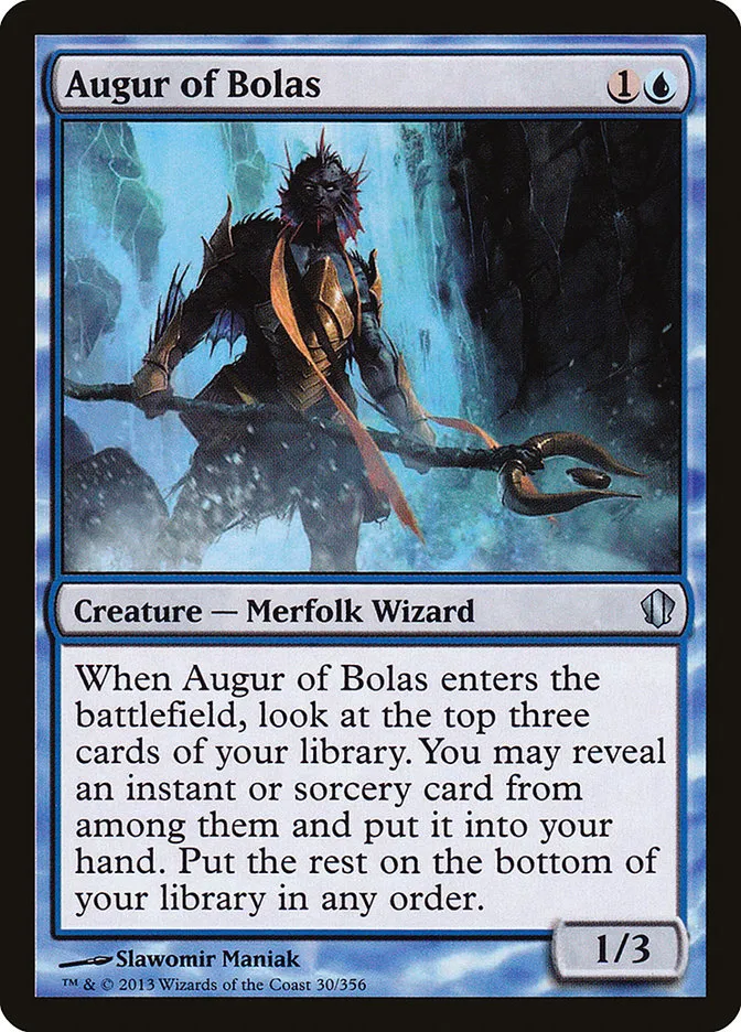2013 Commander 2013 Augur of Bolas #30 uncommon card image