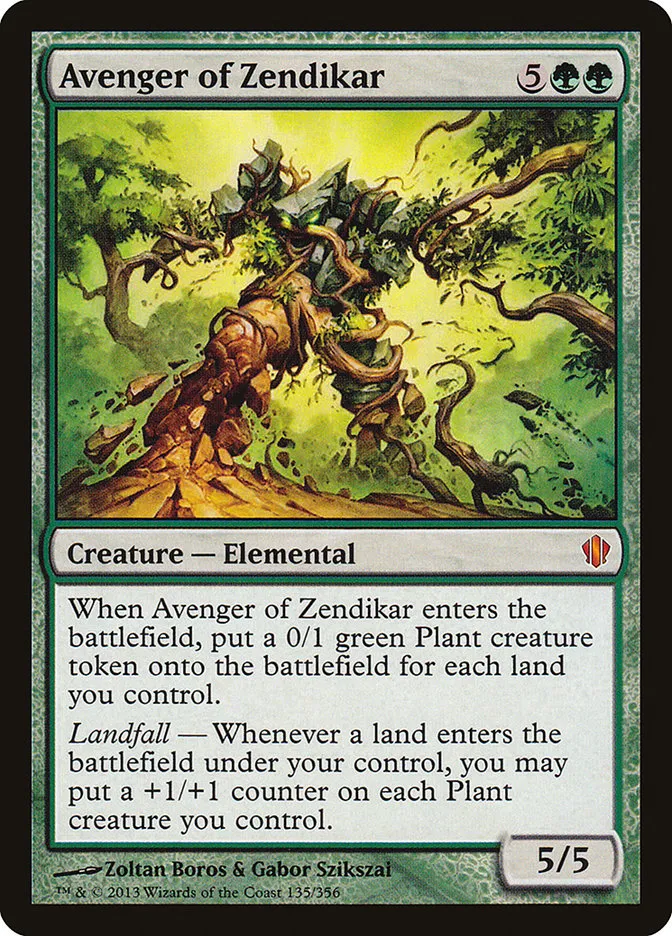 2013 Commander 2013 Avenger of Zendikar #135 mythic card image