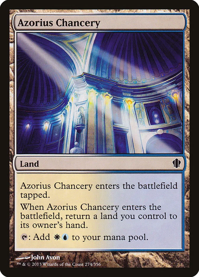 2013 Commander 2013 Azorius Chancery common #274 common card image