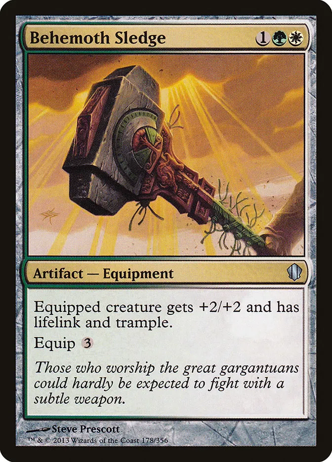 2013 Commander 2013 Behemoth Sledge uncommon #178 uncommon card image