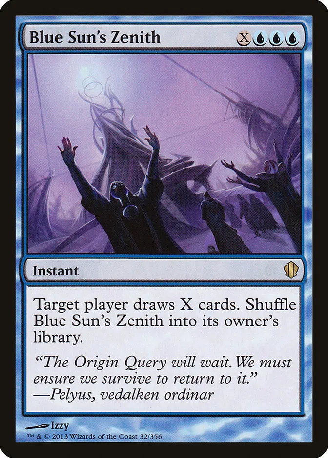 2013 Commander 2013 Blue Sun's Zenith rare #32 rare card image