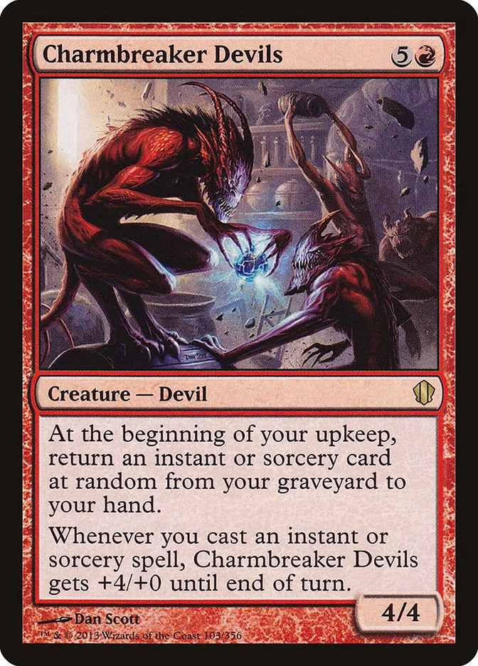 2013 Commander 2013 Charmbreaker Devils rare #103 rare card image