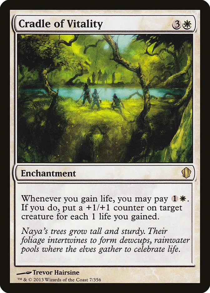 2013 Commander 2013 Cradle of Vitality #7 rare card image