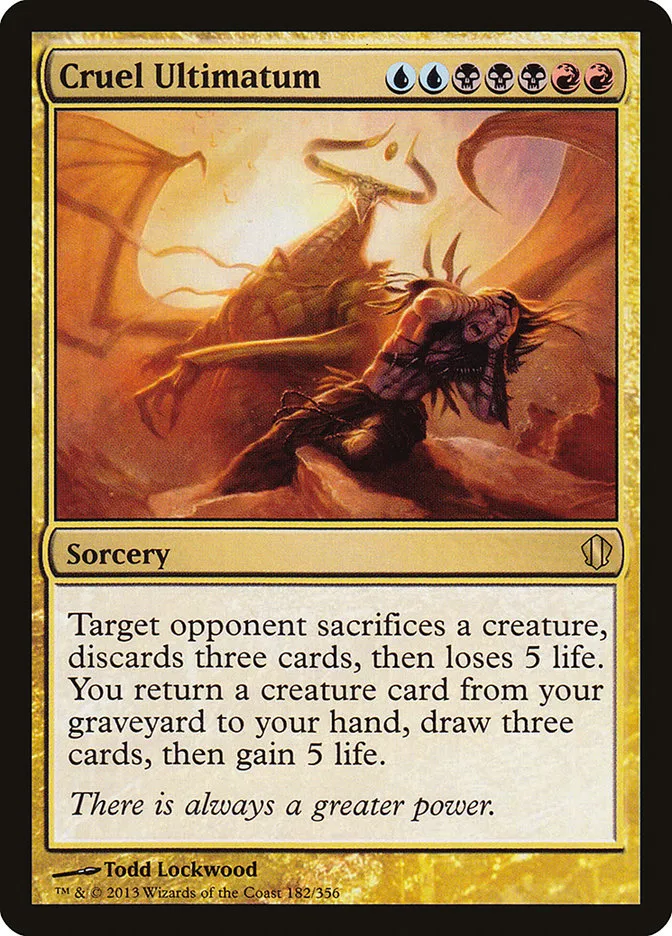 2013 Commander 2013 Cruel Ultimatum #182 rare card image