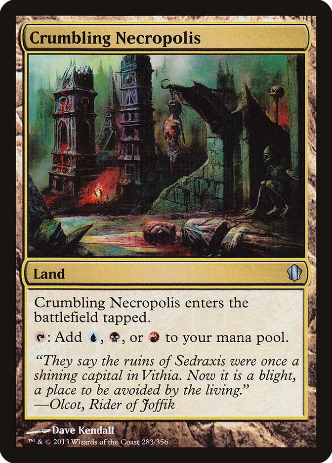 2013 Commander 2013 Crumbling Necropolis uncommon #283 uncommon card image