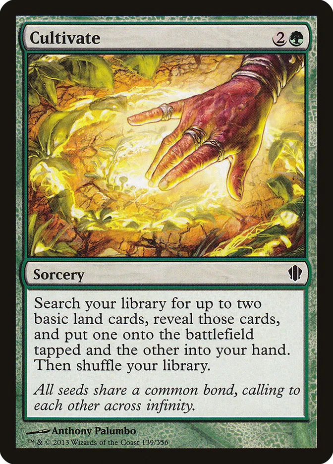 2013 Commander 2013 Cultivate common #139 common card image