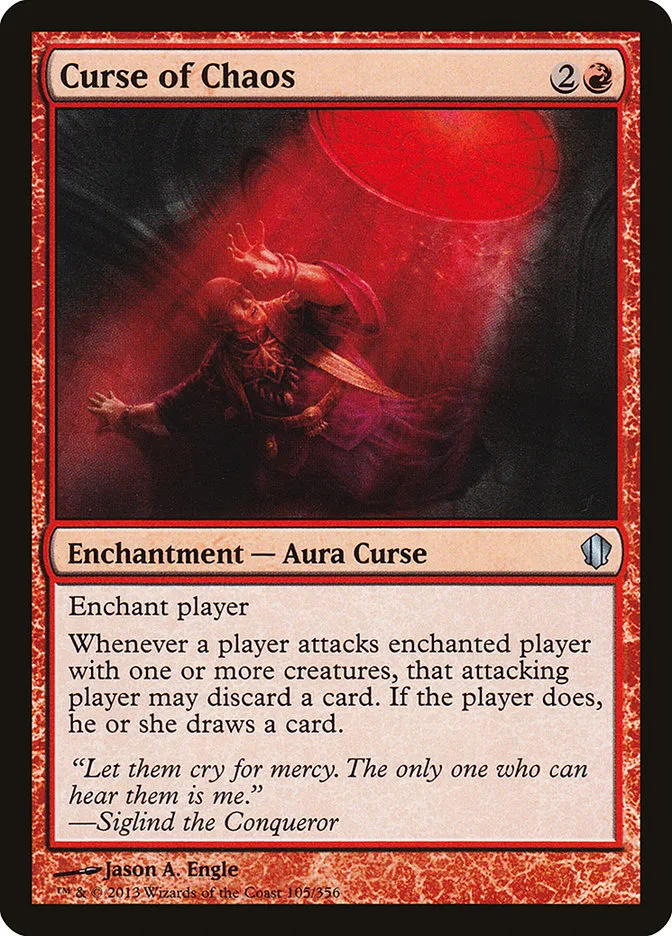 2013 Commander 2013 Curse of Chaos uncommon #105 uncommon card image