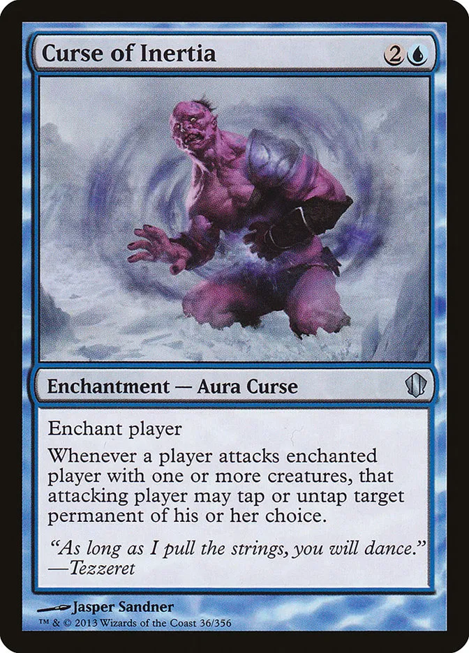 2013 Commander 2013 Curse of Inertia #36 uncommon card image