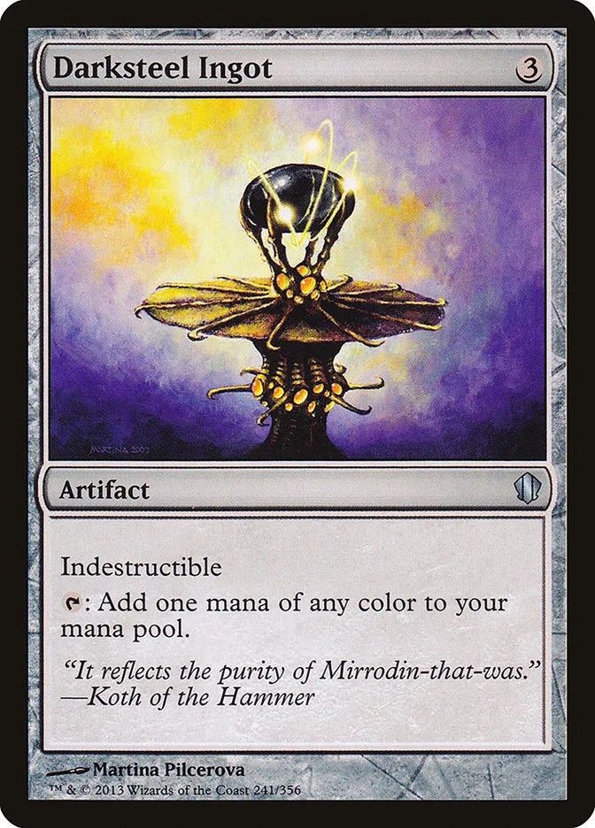 2013 Commander 2013 Darksteel Ingot #241 uncommon card image