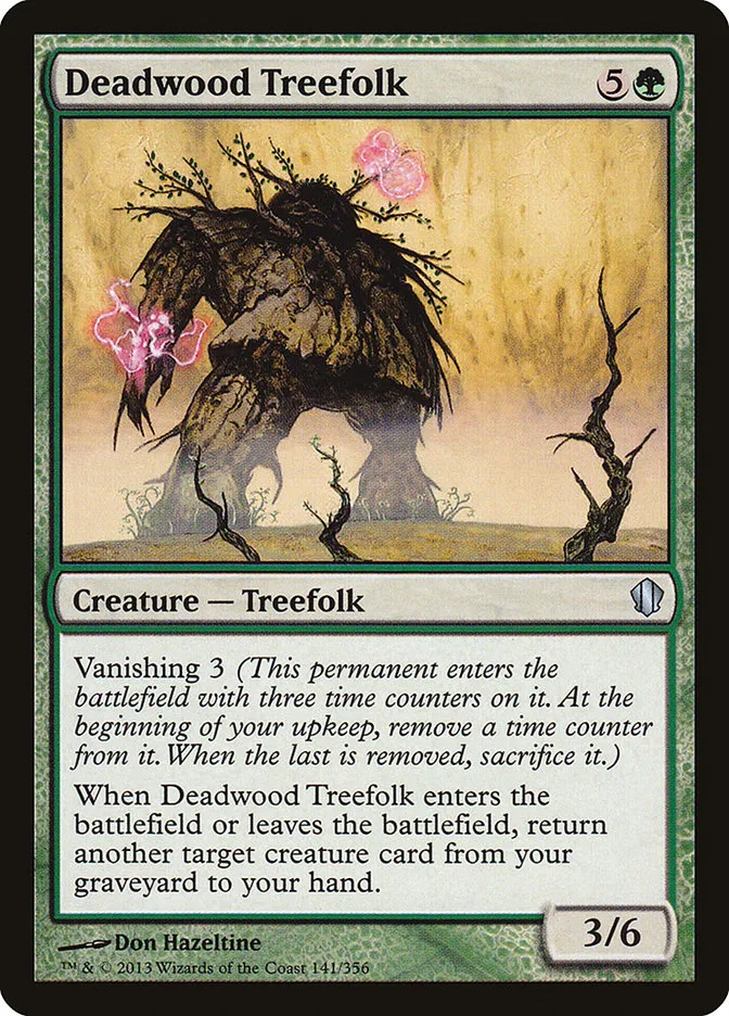 2013 Commander 2013 Deadwood Treefolk uncommon #141 uncommon card image