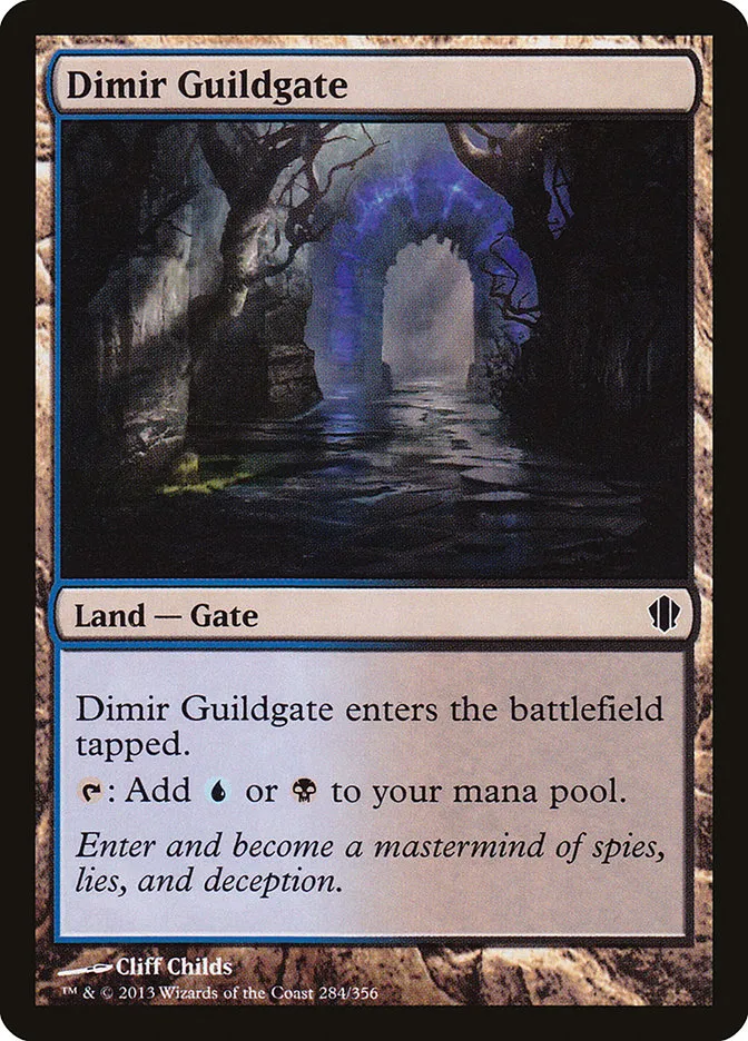 2013 Commander 2013 Dimir Guildgate common #284 common card image