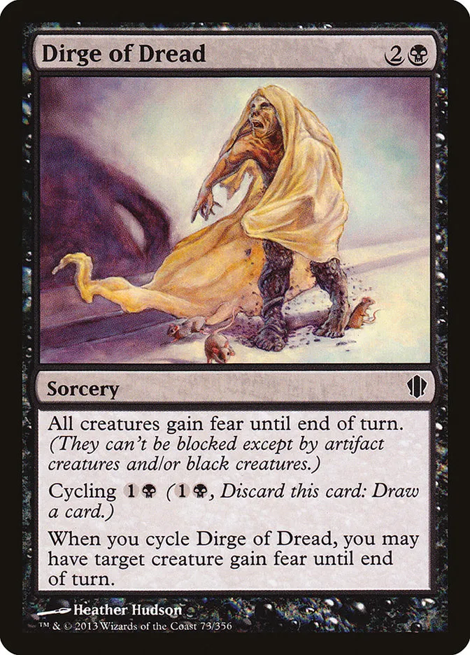 2013 Commander 2013 Dirge of Dread common #73 common card image