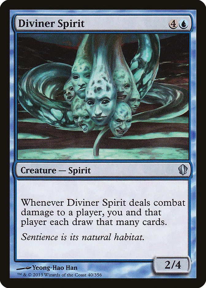 2013 Commander 2013 Diviner Spirit uncommon #40 uncommon card image