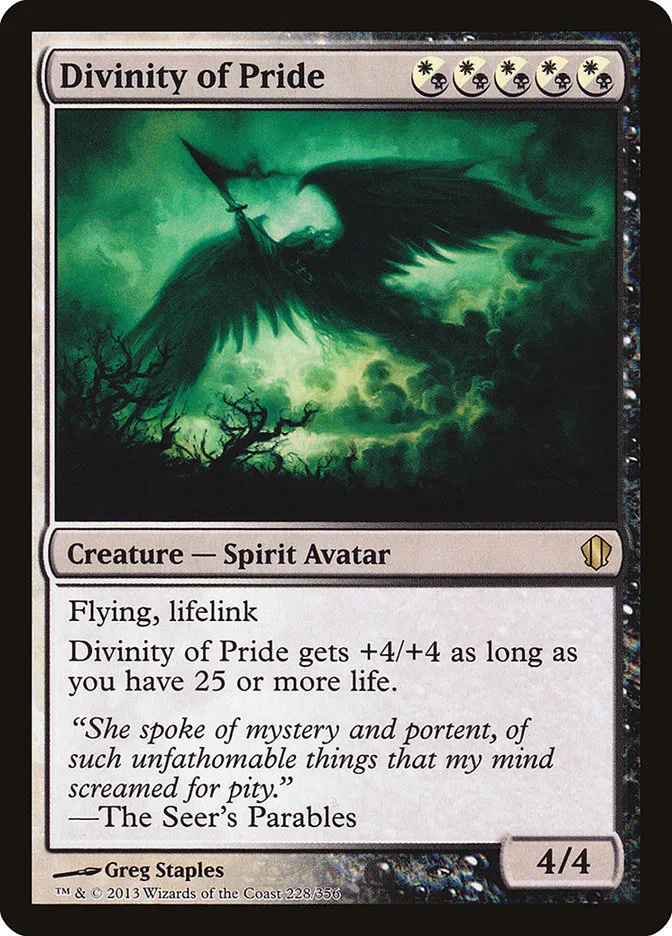 2013 Commander 2013 Divinity of Pride #228 rare card image