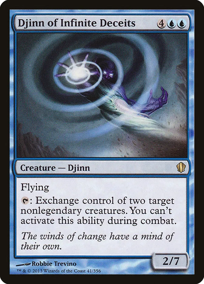 2013 Commander 2013 Djinn of Infinite Deceits #41 rare card image