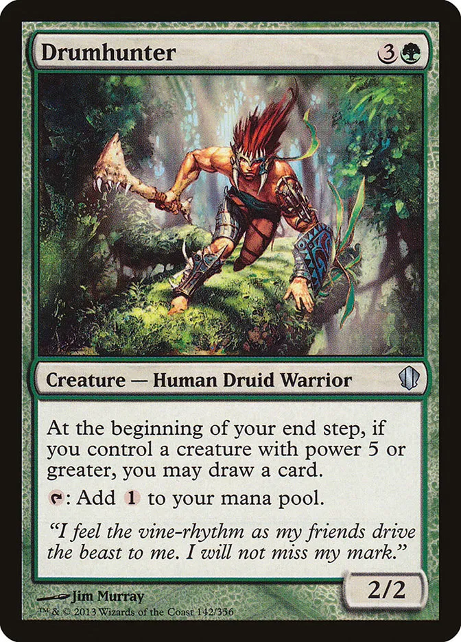 2013 Commander 2013 Drumhunter uncommon #142 uncommon card image