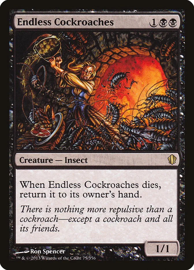 2013 Commander 2013 Endless Cockroaches #75 rare card image