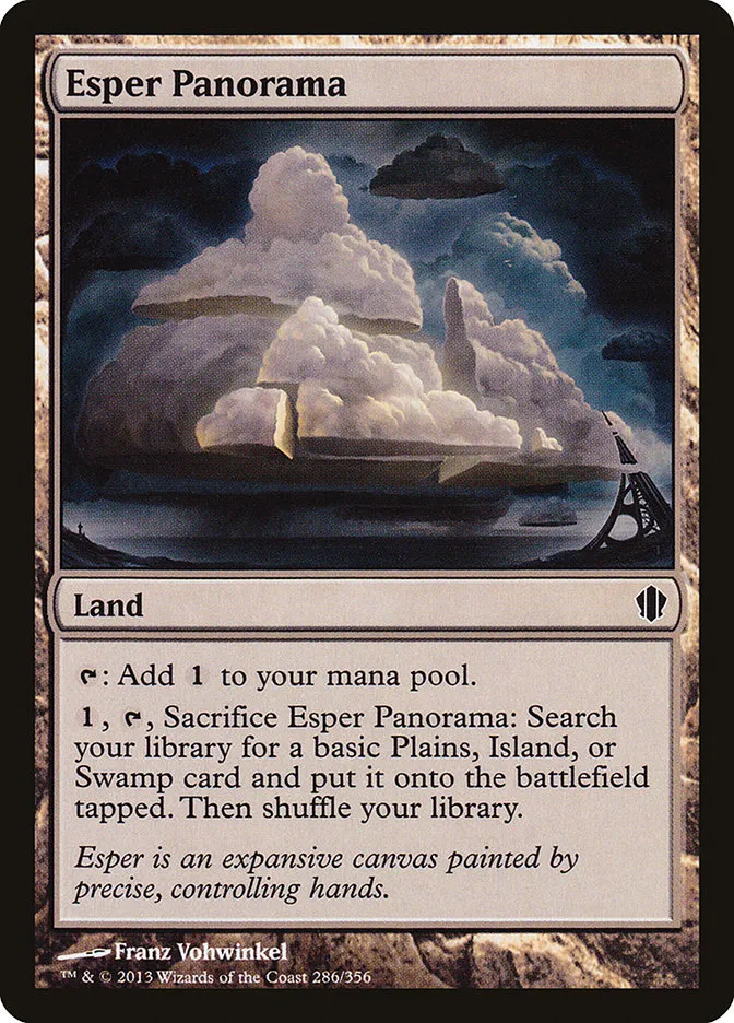 2013 Commander 2013 Esper Panorama common #286 common card image