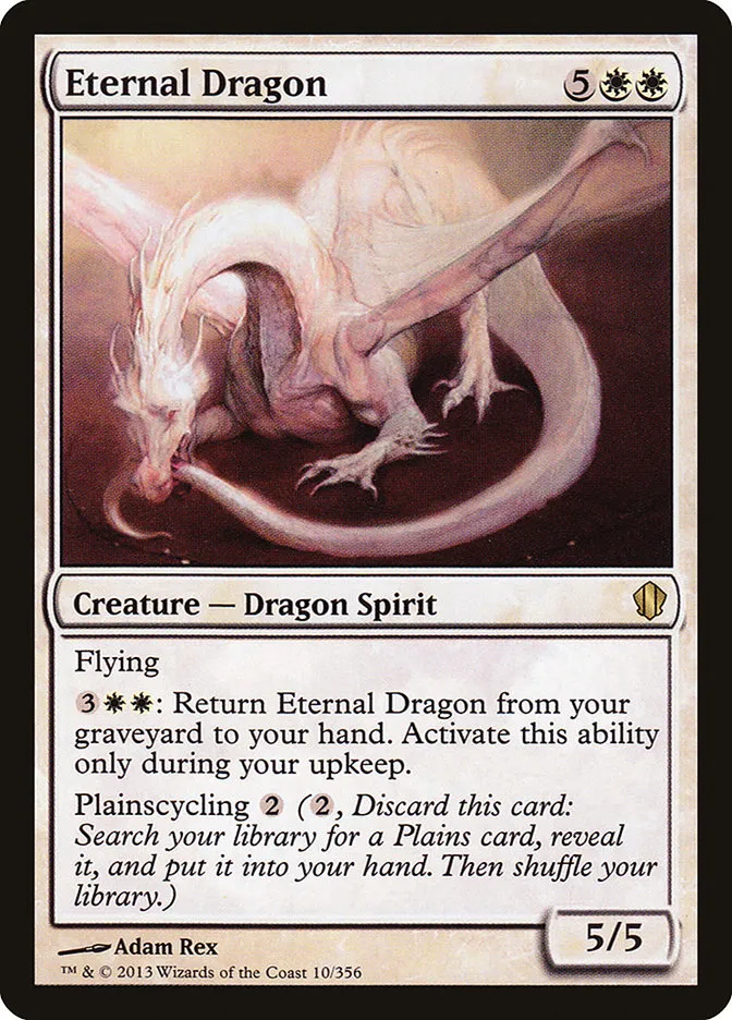 2013 Commander 2013 Eternal Dragon rare #10 rare card image