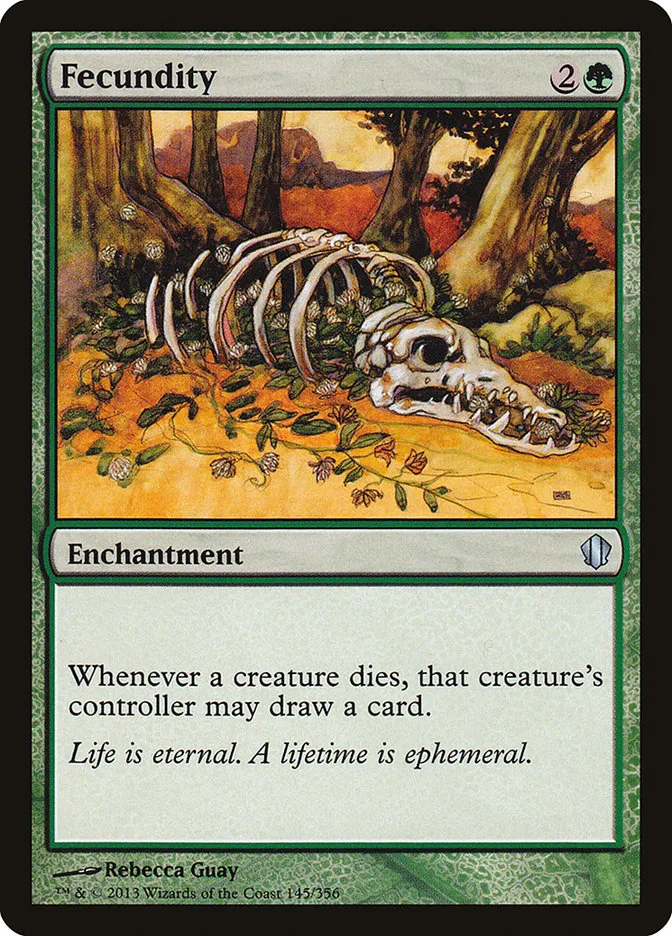 2013 Commander 2013 Fecundity uncommon #145 uncommon card image