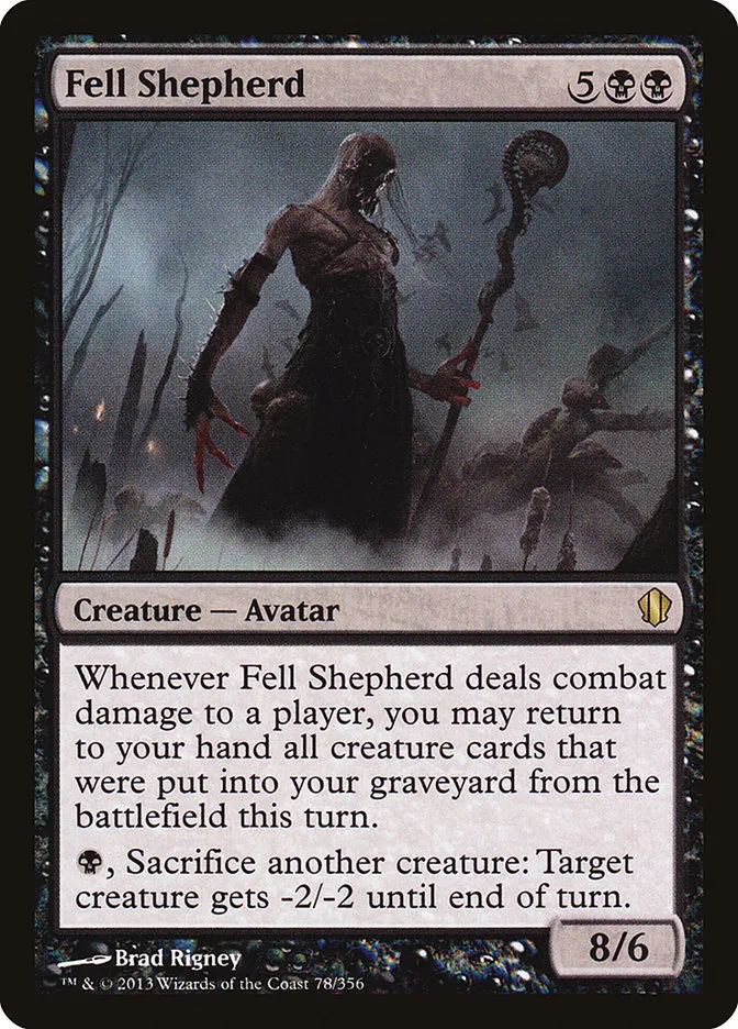 2013 Commander 2013 Fell Shepherd rare #78 rare card image