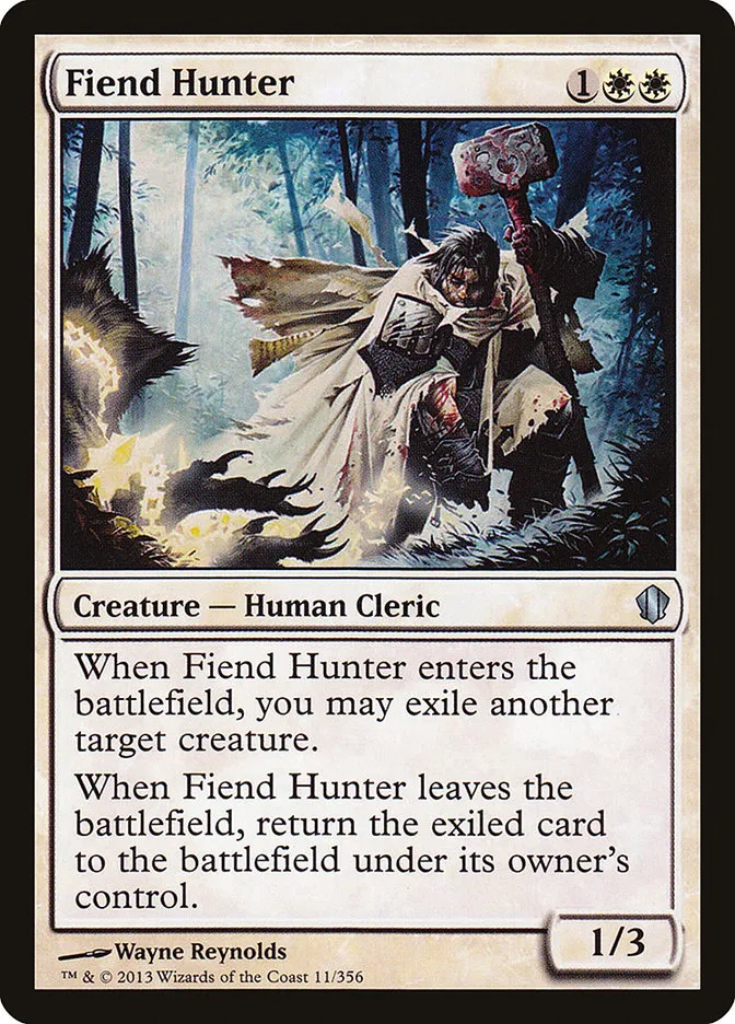 2013 Commander 2013 Fiend Hunter uncommon #11 uncommon card image