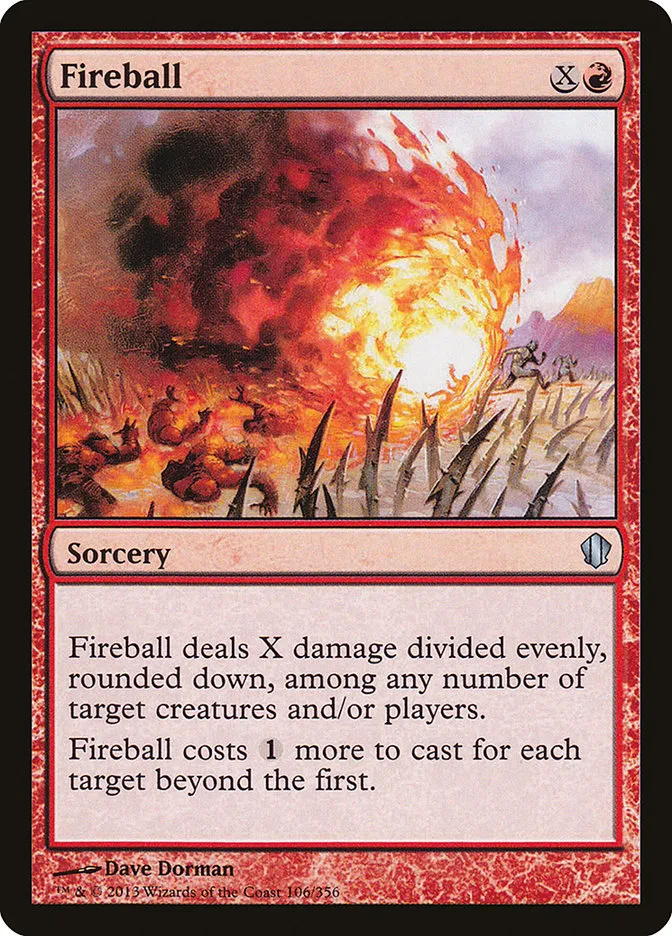 2013 Commander 2013 Fireball uncommon #106 uncommon card image