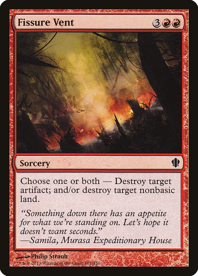 2013 Commander 2013 Fissure Vent common #107 common card image