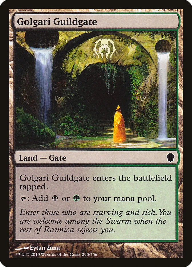 2013 Commander 2013 Golgari Guildgate common #290 common card image