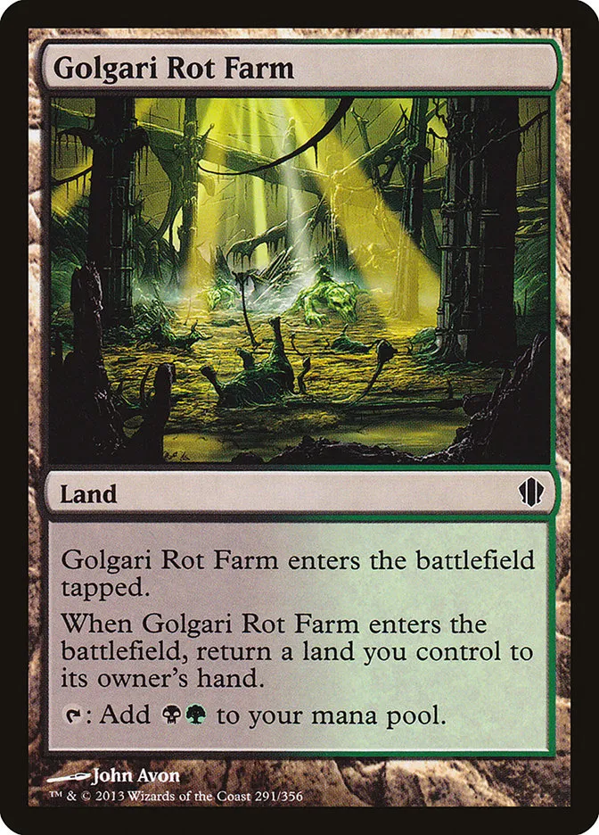 2013 Commander 2013 Golgari Rot Farm #291 common card image