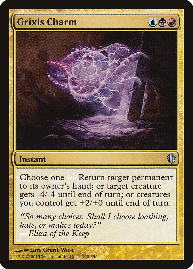 2013 Commander 2013 Grixis Charm uncommon #192 uncommon card image