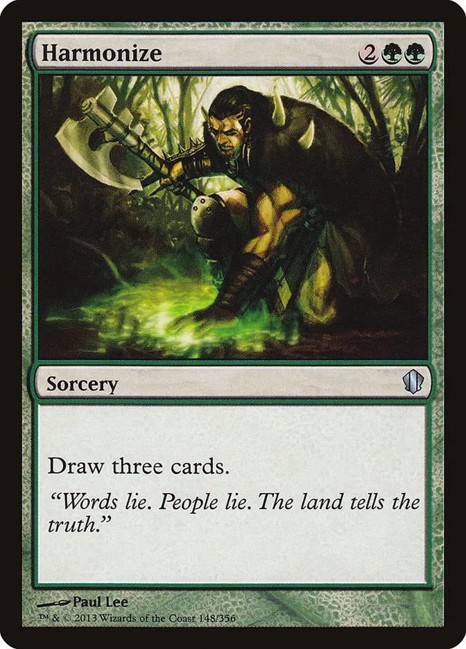 2013 Commander 2013 Harmonize uncommon #148 uncommon card image