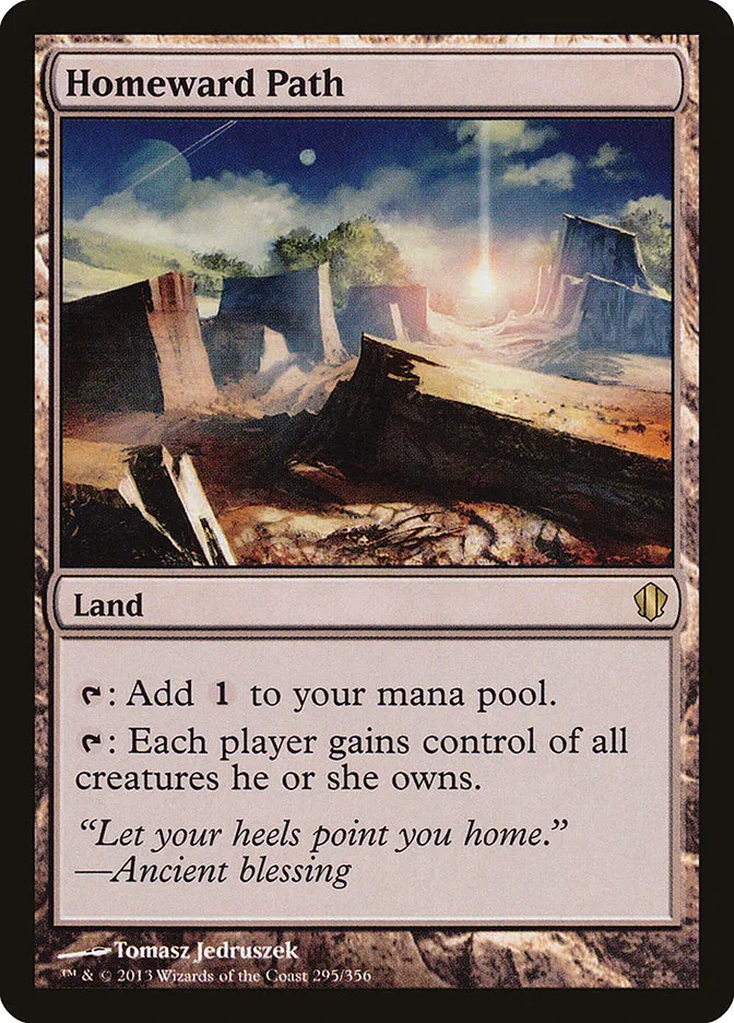2013 Commander 2013 Homeward Path #295 rare card image