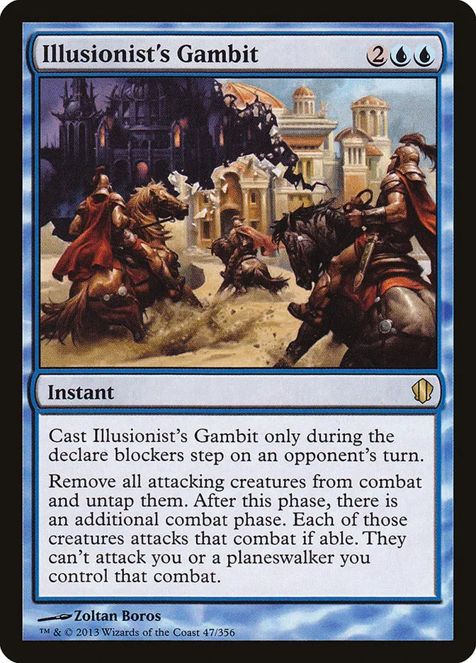 2013 Commander 2013 Illusionist's Gambit #47 rare card image