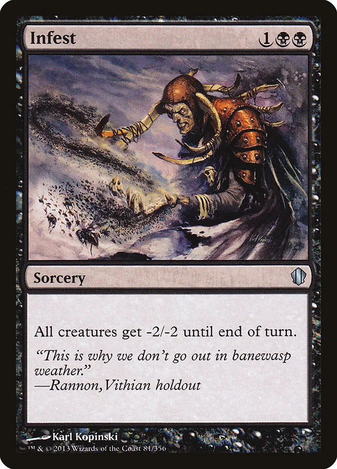 2013 Commander 2013 Infest uncommon #81 uncommon card image